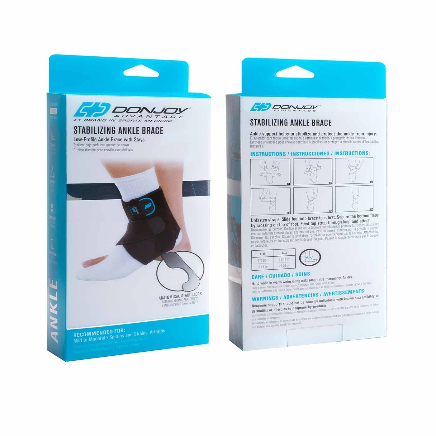 Ankle Support Brace - Low Profile Stabilizer - Vive Health